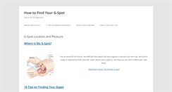 Desktop Screenshot of how-to-find-g-spot.com