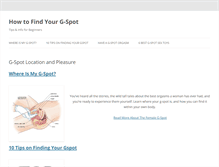 Tablet Screenshot of how-to-find-g-spot.com